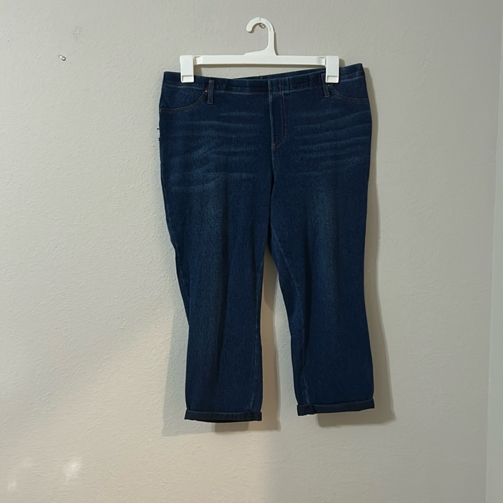 TIME AND TRU Capri Jeggings, Used, Size:XL